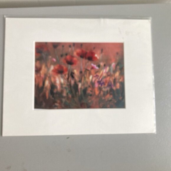 Diana Madaras Poppy Desert Flowers Art Acrylic Print COA Unframed Matted Signed - Picture 4 of 15